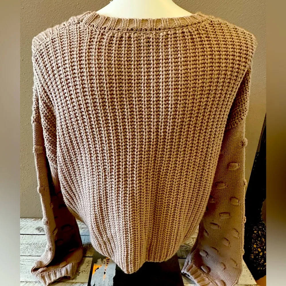 moon&madison Cropped Wide Crewneck Sweater - Image 2