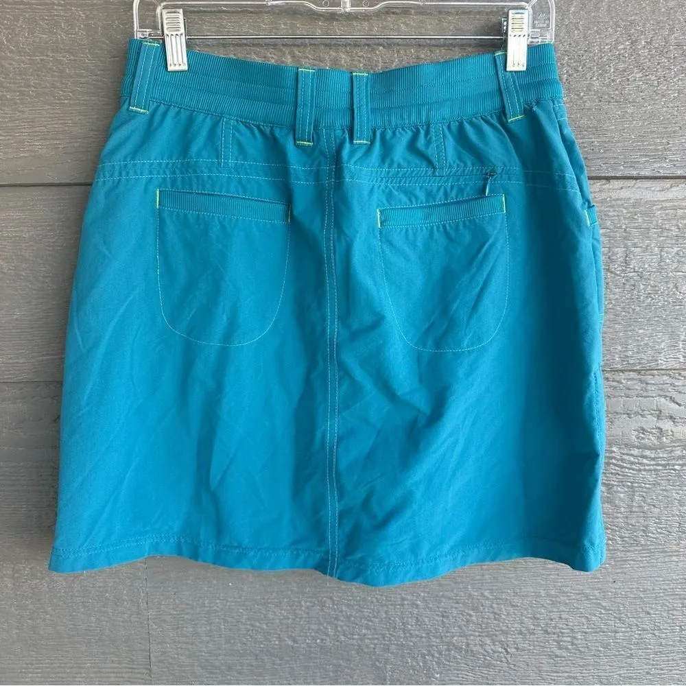 Kuhl Durango Green Skirt Women’s Sz 4 Side Ruching Outdoor Hiking Nylon Spandex - Image 2