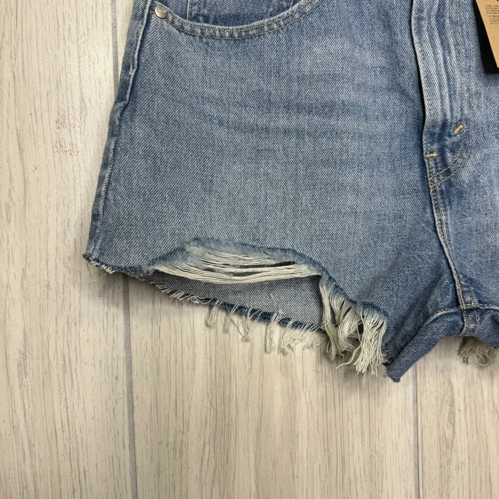 NWT Levi’s SilverTab Distressed High Rise Mom Shorts size 27 NEW - Image 8