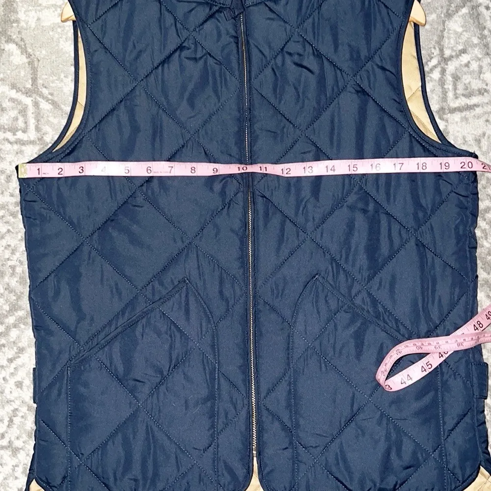 J. Crew Mercantile 100% Polyester Navy Blue Quilted Women’s Vest - Image 13
