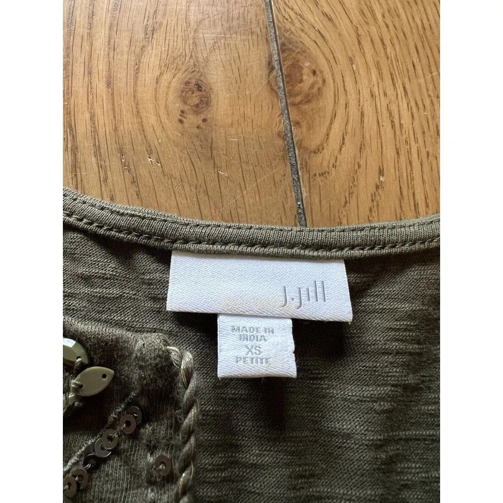 J Jill Tank Dress Boho Midi‎ Size XS Petite Gems Peasant Cottagecore Western - Image 5