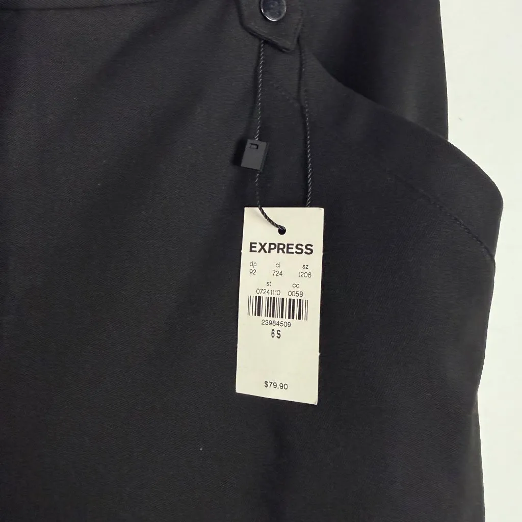 NWT Express Columnist Barely Boot High Rise Pants Stretch Black Size 6 SHORT NEW - Image 6