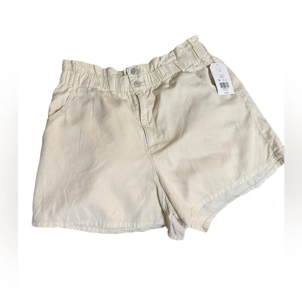 NEW Wonderly High Waist Light Tan Khaki Fashion Shorts Sz 16R - Image 6
