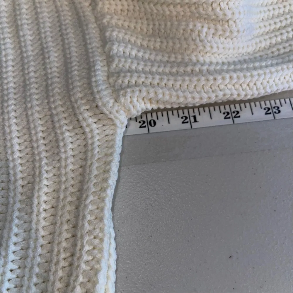 Popsugar  OFF WHITE KNITTED SWEATER SMALL - Image 2