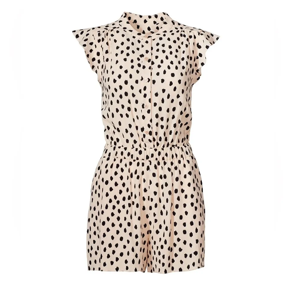 Kate Spade New York Leopard Dot Crepe‎ Romper - 4 - Image 4