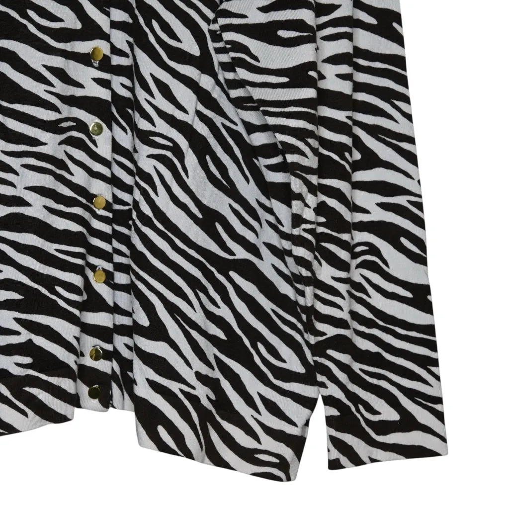 Charter Club Woman Zebra Print Button Front Cardigan Women's 3X - Image 5