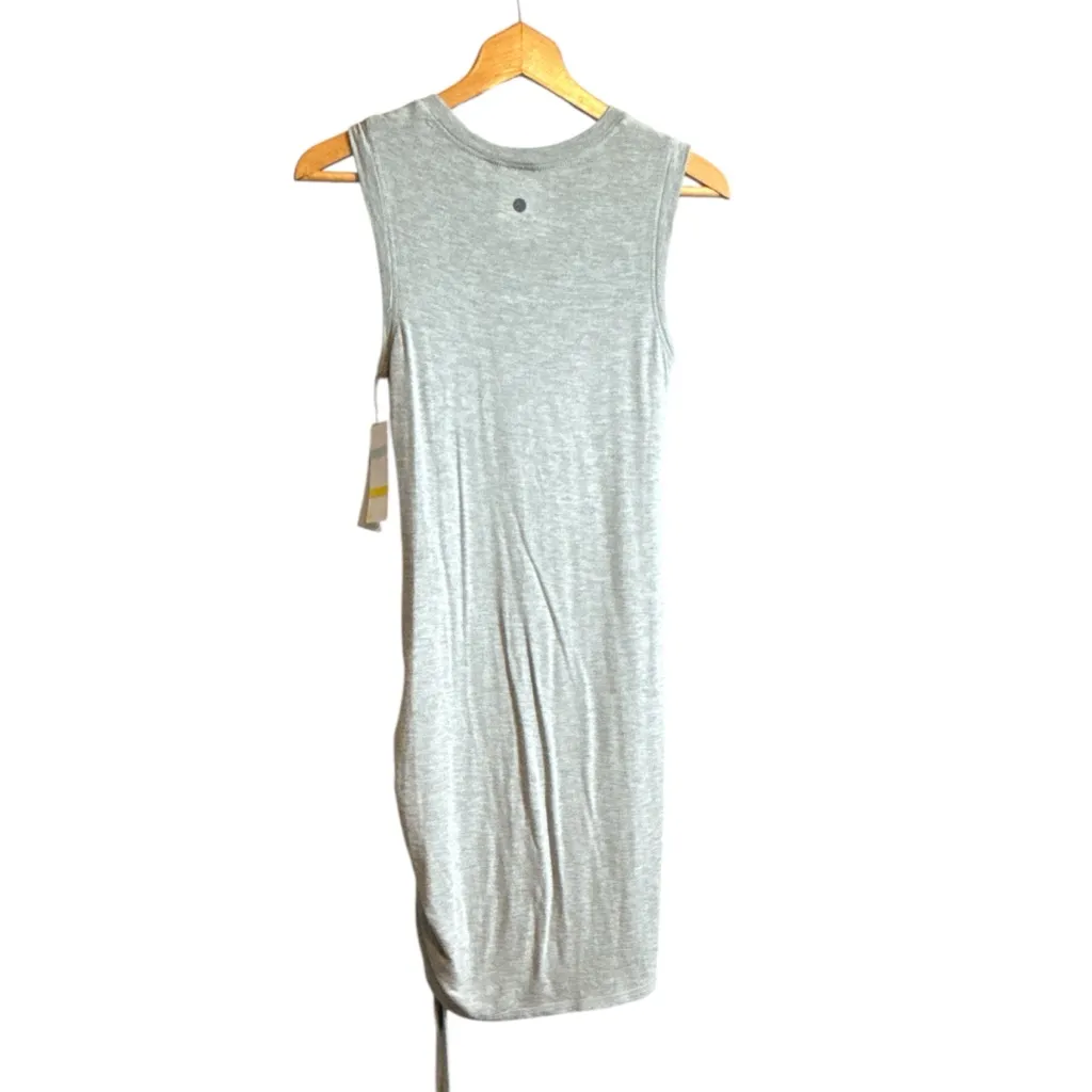 Zella - Light Grey Cinch Stretchy Dress - Image 4