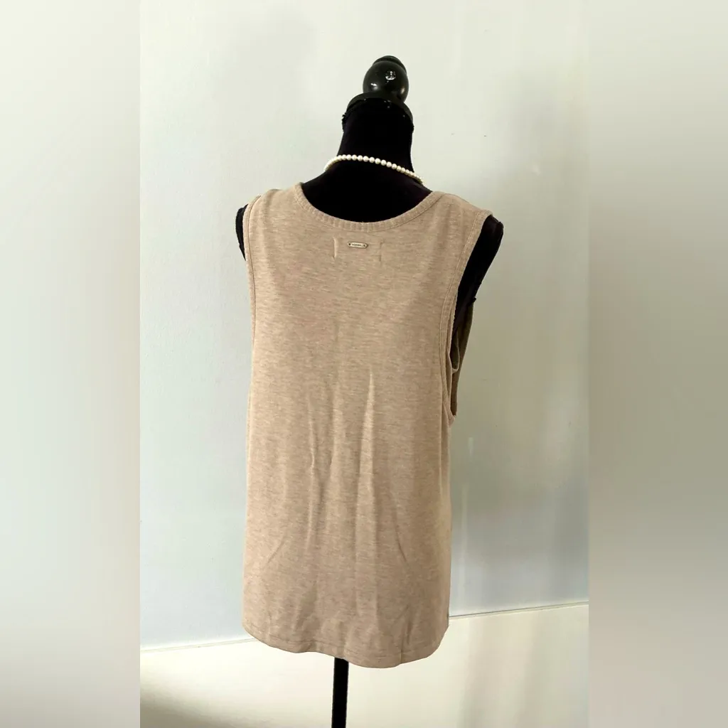 NORMAL BRAND MALAKOS KNIT LOUNGE TOP+ bonus tank💛💛 Tan Size undefined - Image 12