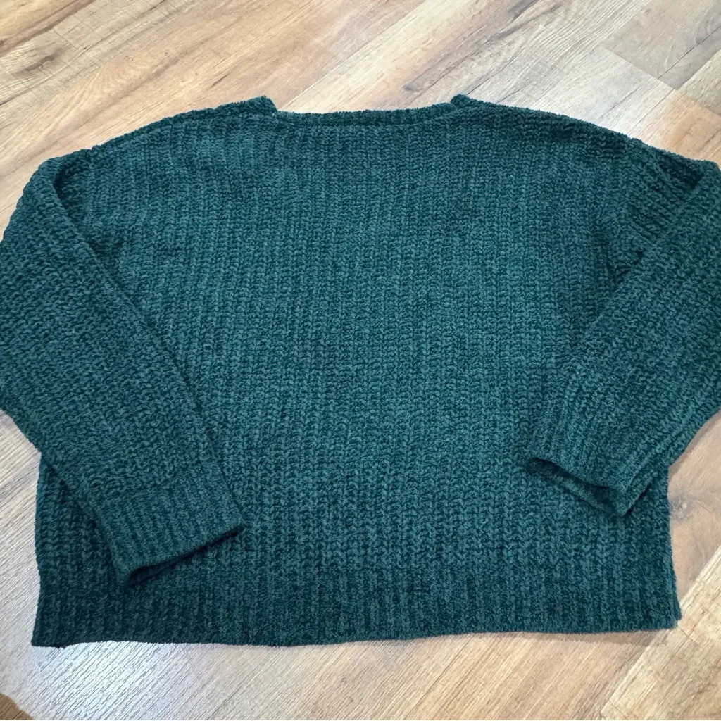 Emerald green Express v-neck sweater - Image 4