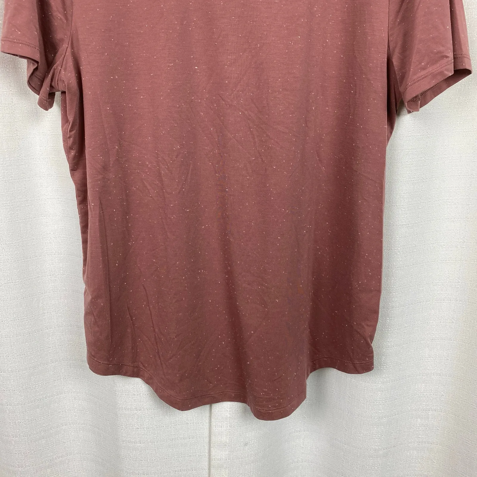 Lululemon Pink Speckled Love Short Sleeve T-Shirt Sz.8 - Image 7
