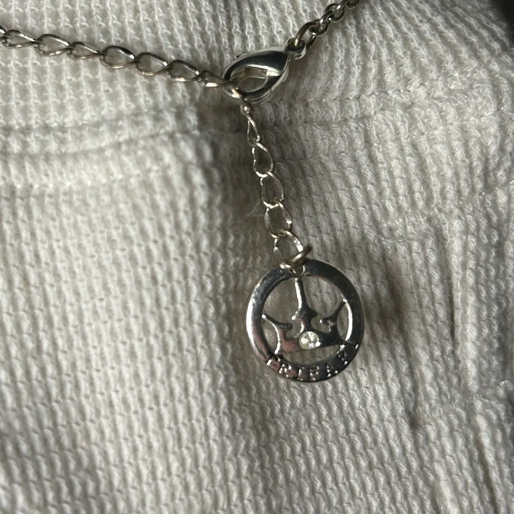 Trifari Faux Marcasite Medallion Necklace - Image 3