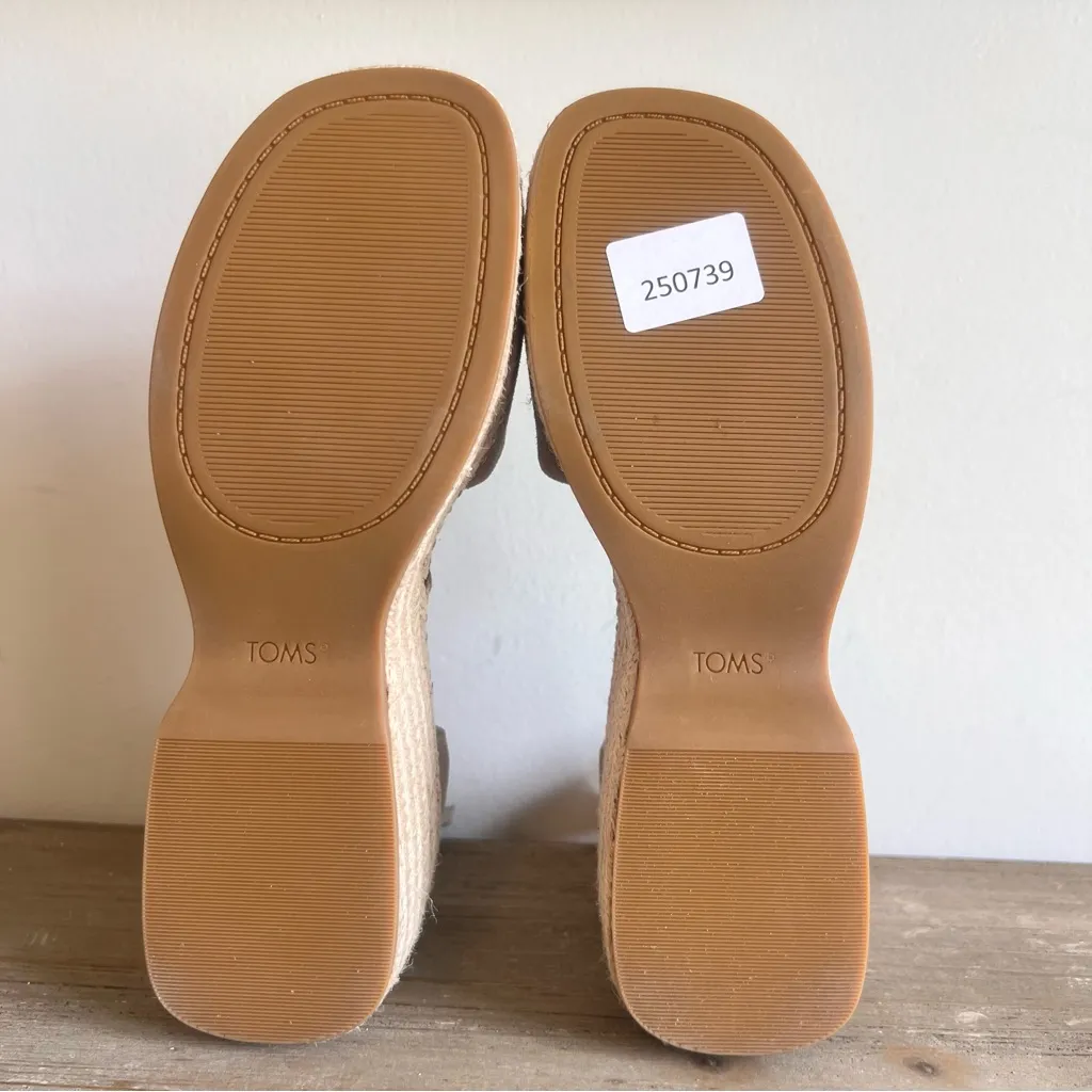 Toms Laila Women's Platform Open Toe Sandal Size 8.5 #B1929 - Image 10