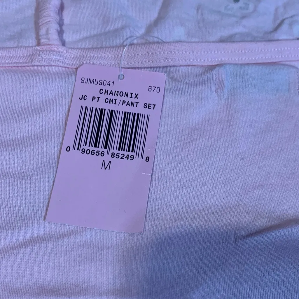 Juicy Couture Pam Gela Gold Rhinestone Camisole Top Baby Pink Women’s Medium NWT - Image 8