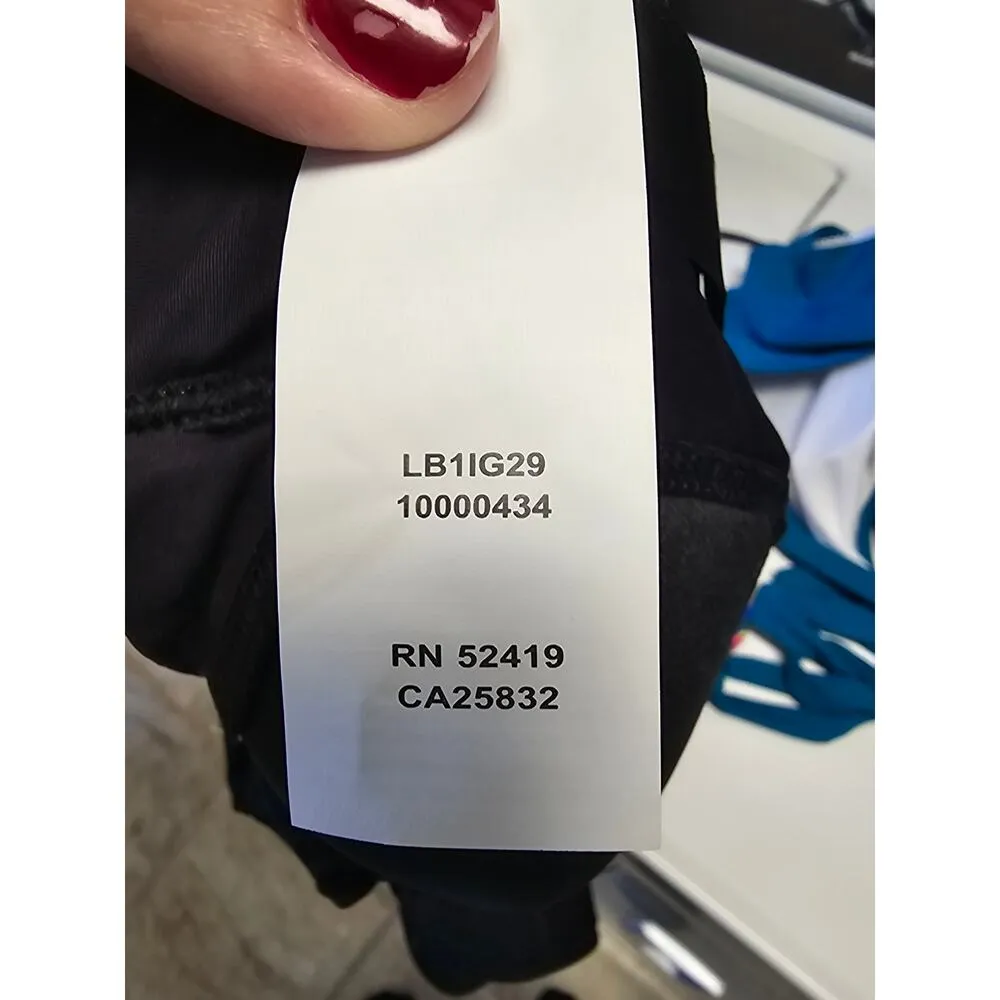 La Blanca Island Goddess Rouched Over The Shoulder Swimsuit Size 6 Black New - Image 7