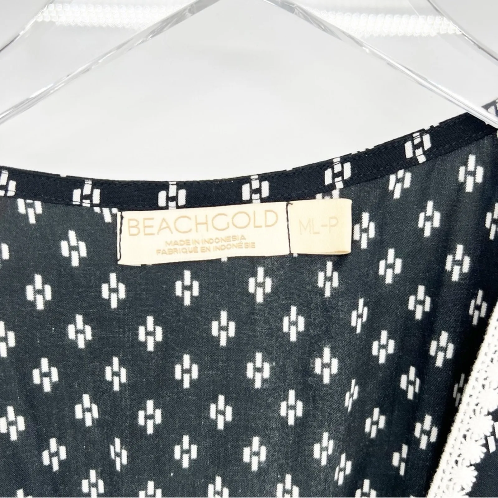 Anthropologie‎ BEACHGOLD Luna Printed Wrap Midi Dress M/L-P - Image 8