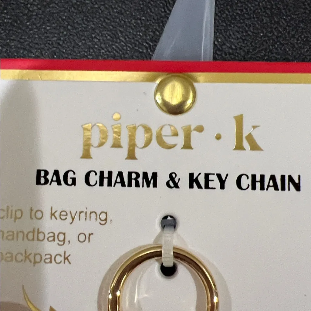 Piper K | Heart ❤️ Celestial Evil Eye 🪬 Bag Charm Gold - Image 2