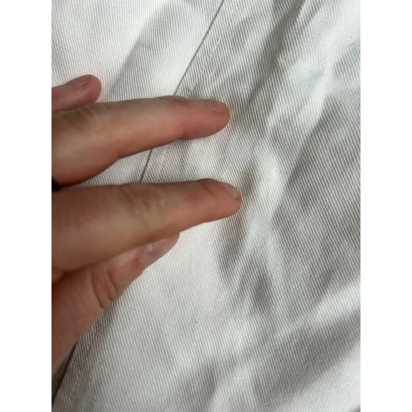 Alex Mill Madeline Shirtdress Linen Blend Button Front Midi Dress White M Size M - Image 7