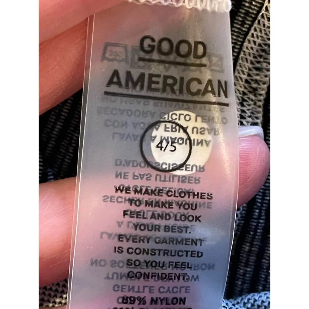 Good American White And Gray‎ Striped High Rise Seamless Ribbed Legging XL-XXL - Image 7