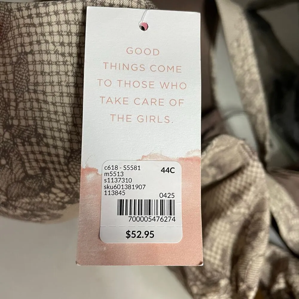 Cacique Comfort Bliss Lightly Lined Full Coverage Underwire Bra Lace 44C New - Image 14