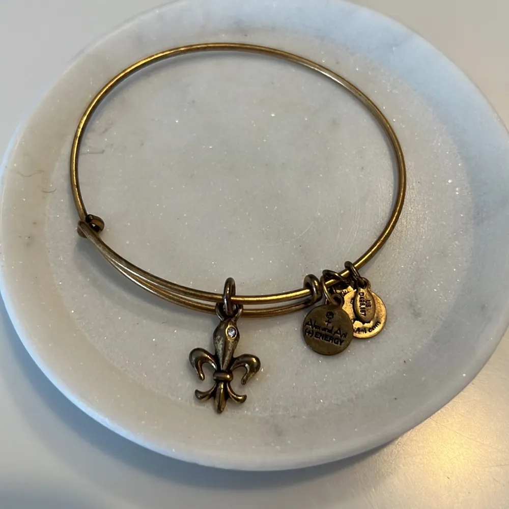 Alex and Ani French Royalty Gold Bangle - Image 2