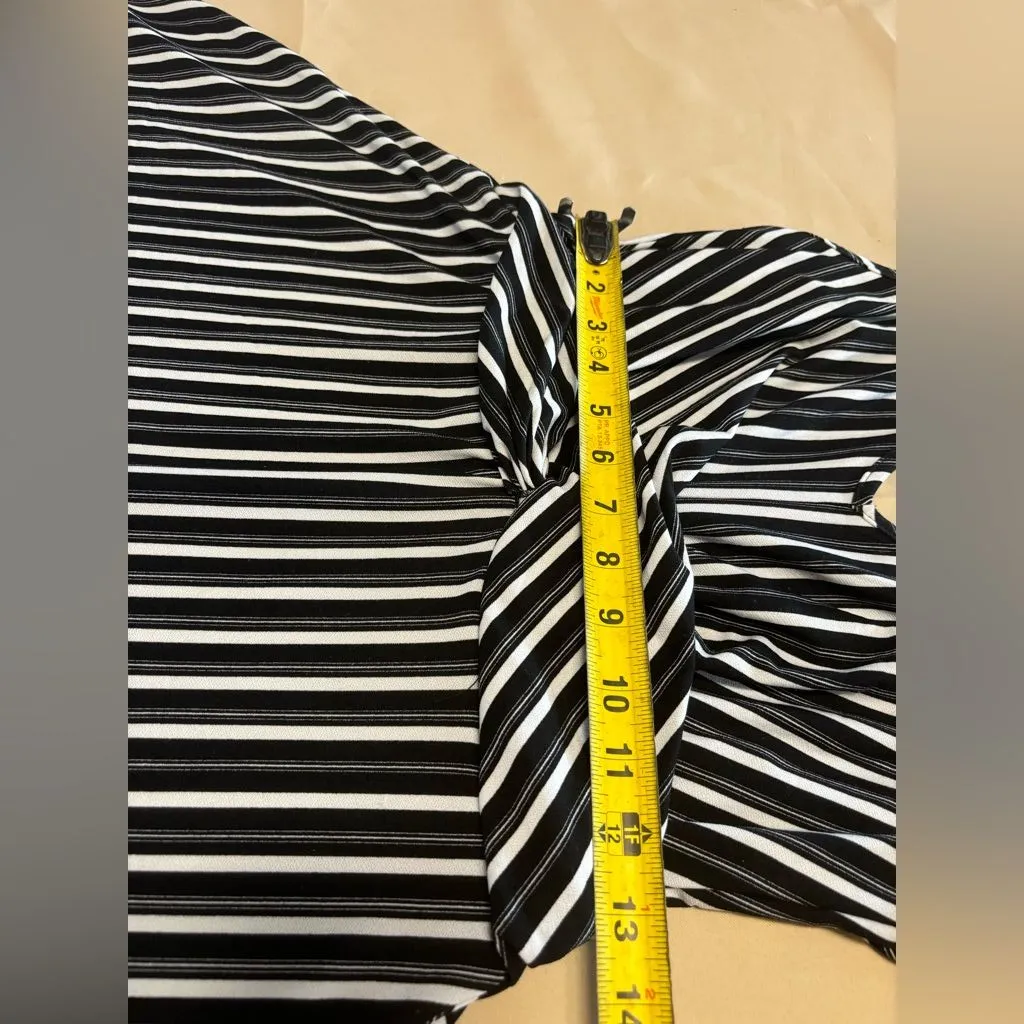 Candies Black & White Striped Knee-Length‎ Dress - Image 8