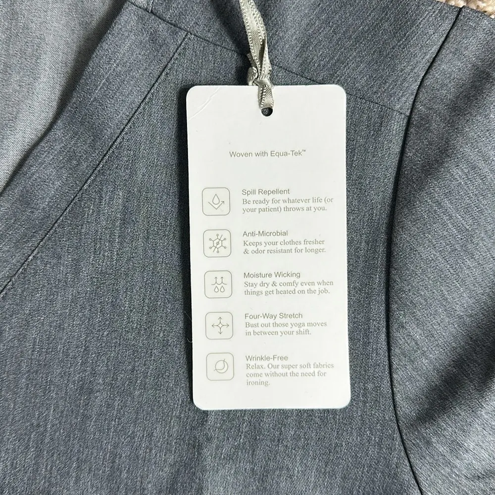 Mandala Maternity One Pocket Scrub Top Gray Size undefined - Image 5