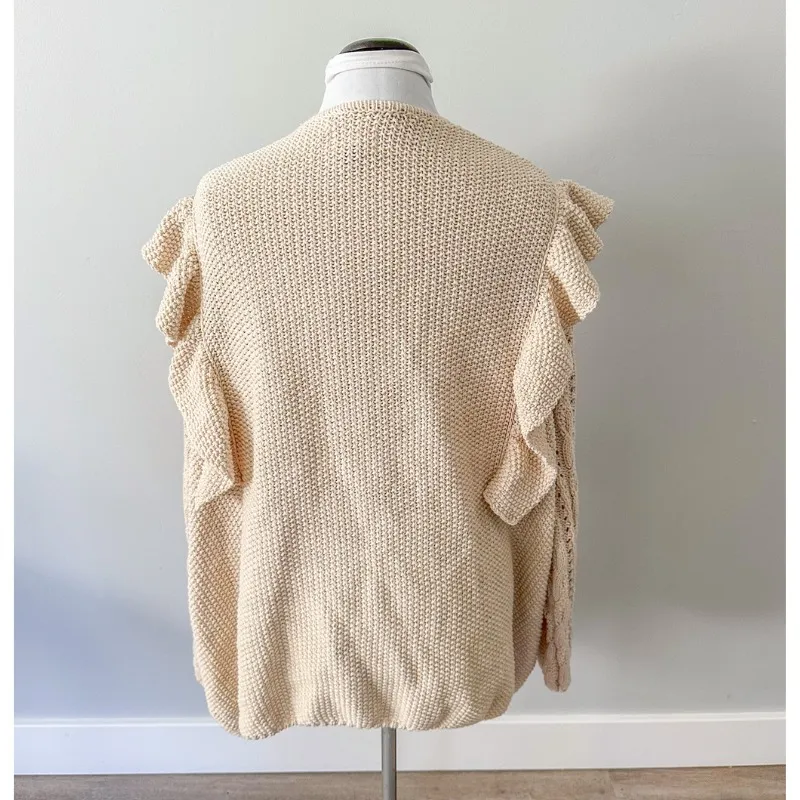 Universal Thread Women's Open Front Ruffle Cardigan - Image 7