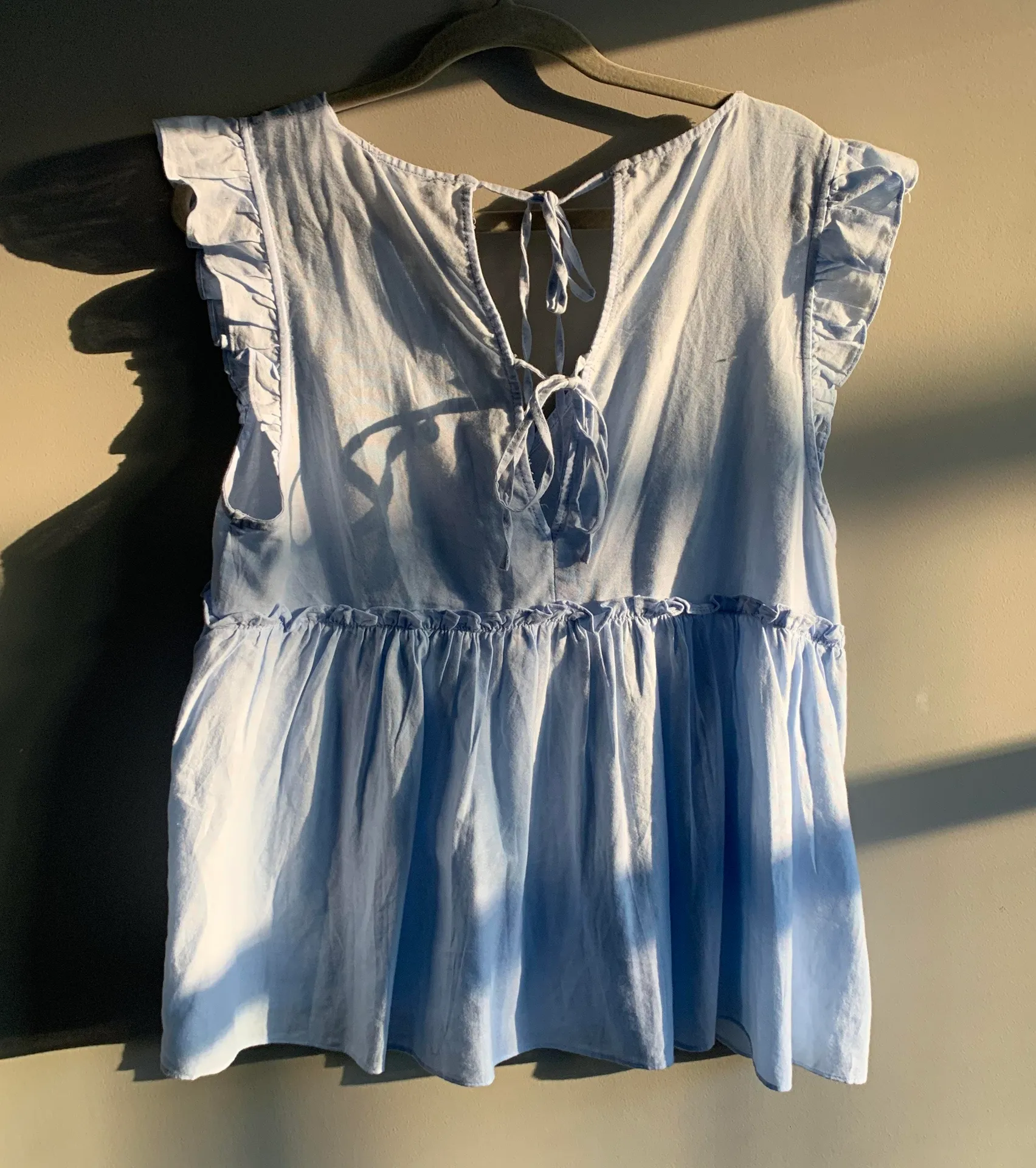 ZARA Trf Light Blue Blouse - Image 2
