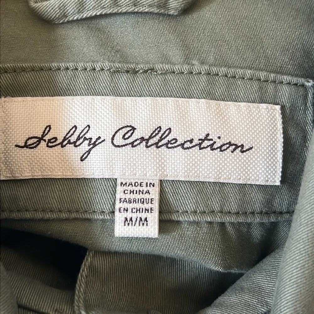 Sebby Collection Military Jacket Green Size Medium - Image 6