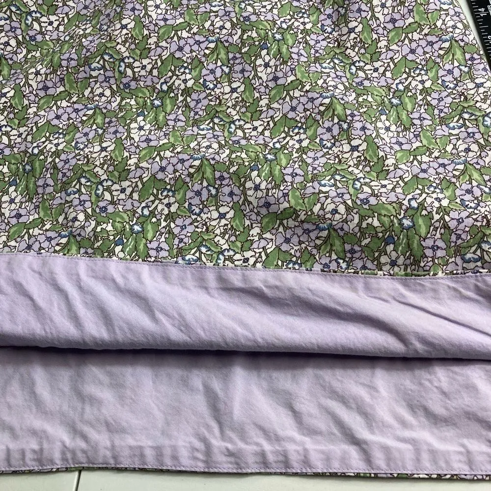 AMERICAN EAGLE, Stretch, Paisley, Retro, Mini Skirt‎ Size 6 Purple Green Pocket - Image 9