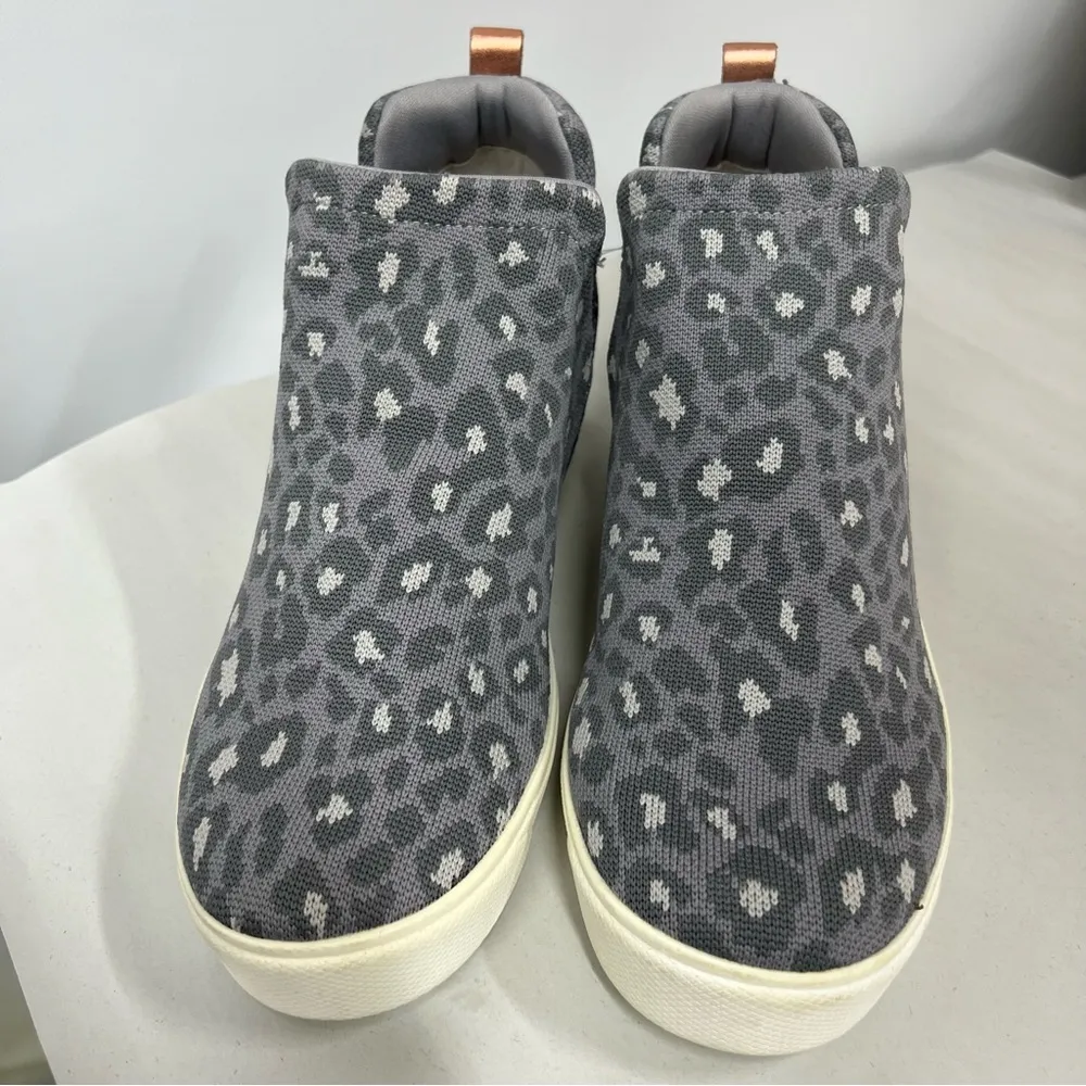 New Ryka Vera LT grey Comfort Wedge Sneaker Women's 10M slip on animal print - Image 2