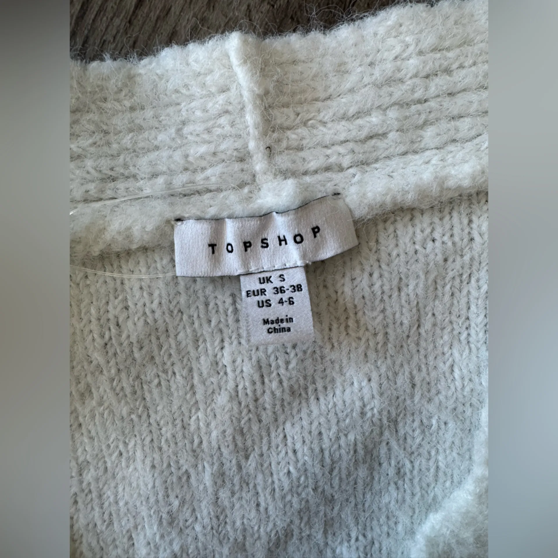 Topshop Cream Women's Crew Neck Sweater - Image 9