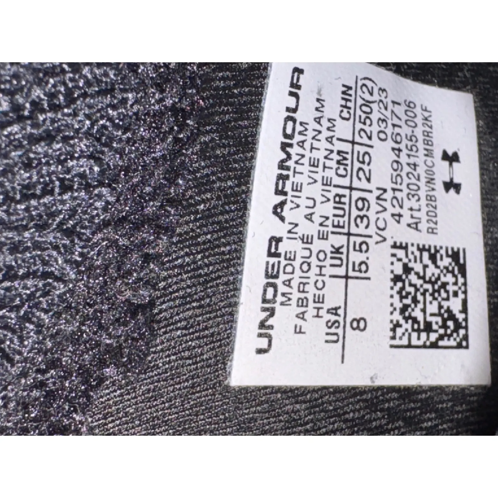 Under Armour Womens Phantom 2 Red Black Running Shoes Size 8 - Image 11