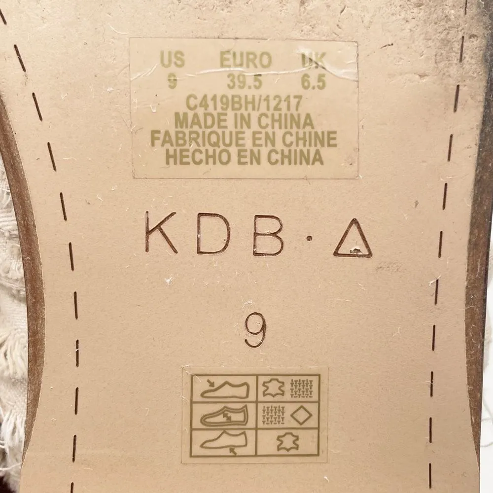 Kelsi Dagger Brooklyn Alder Mules Size 9 Tan Leather Pointed Toe Boho Slip On - Image 13