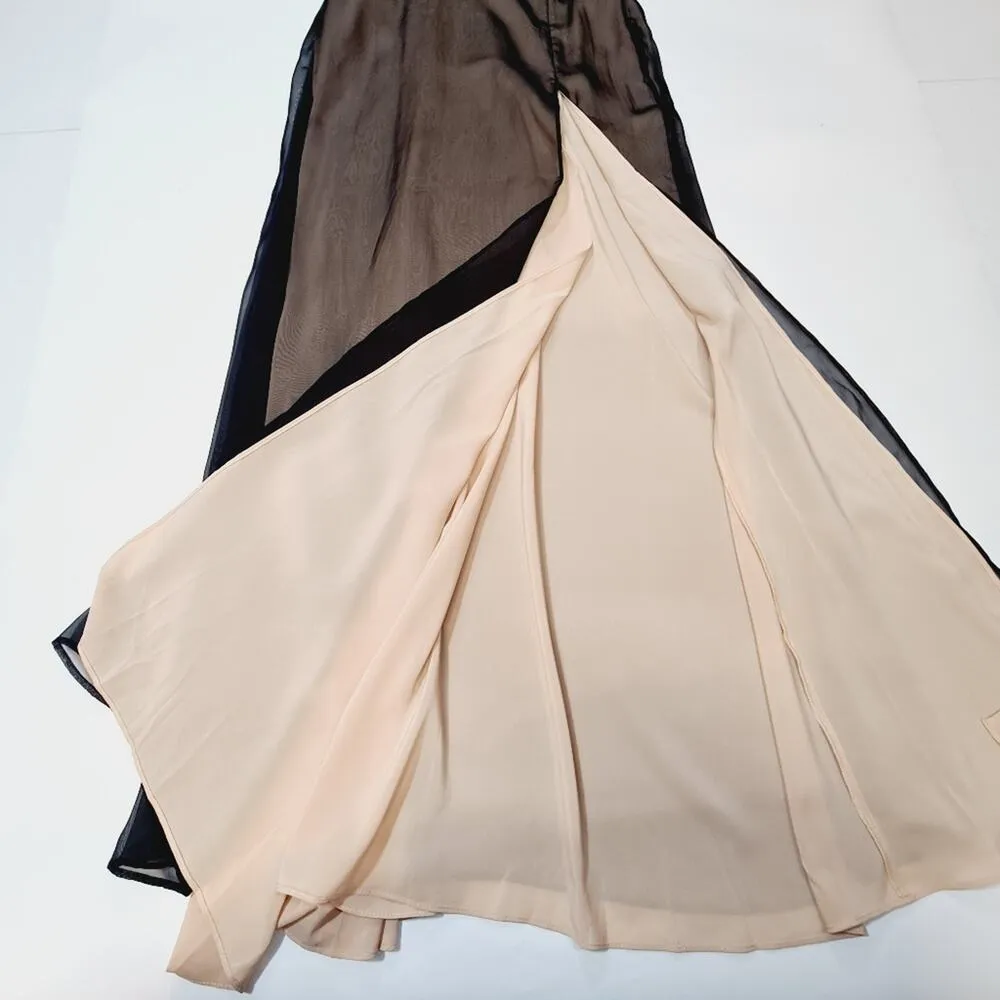 NBD Calla Gown in Black & Nude XS - Image 6