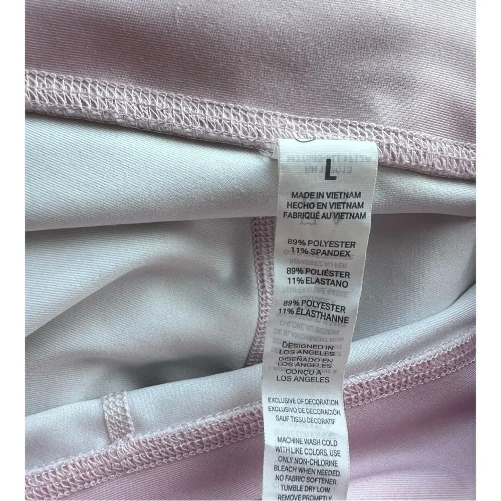 Ellie activewear women's subscription leggings yoga workout light pink white L. - Image 8