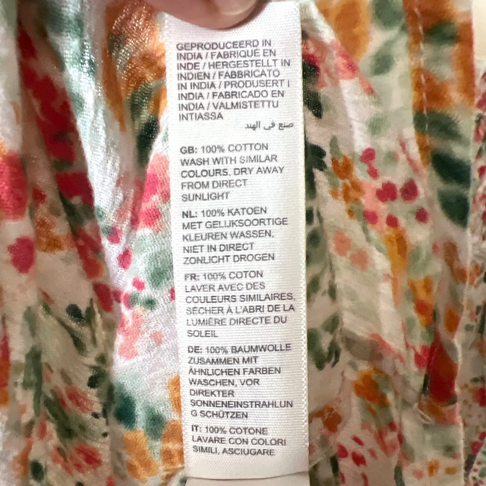 Fat Face Evelyn Fleur Meadow Blouse Ivory Multi Floral Cottagecore‎ Large EUC - Image 10