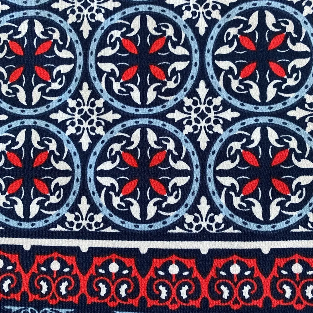 Max Studio Dress red, white and blue pattern size small - Image 2