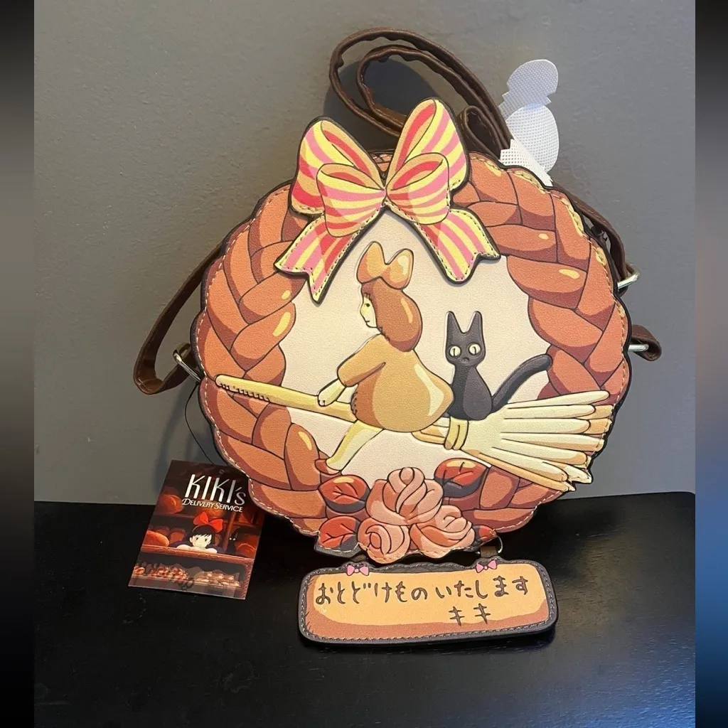 Rare! Studio Ghibli Kiki's Delivery Service Bread Wreath Crossbody Bag - Image 3