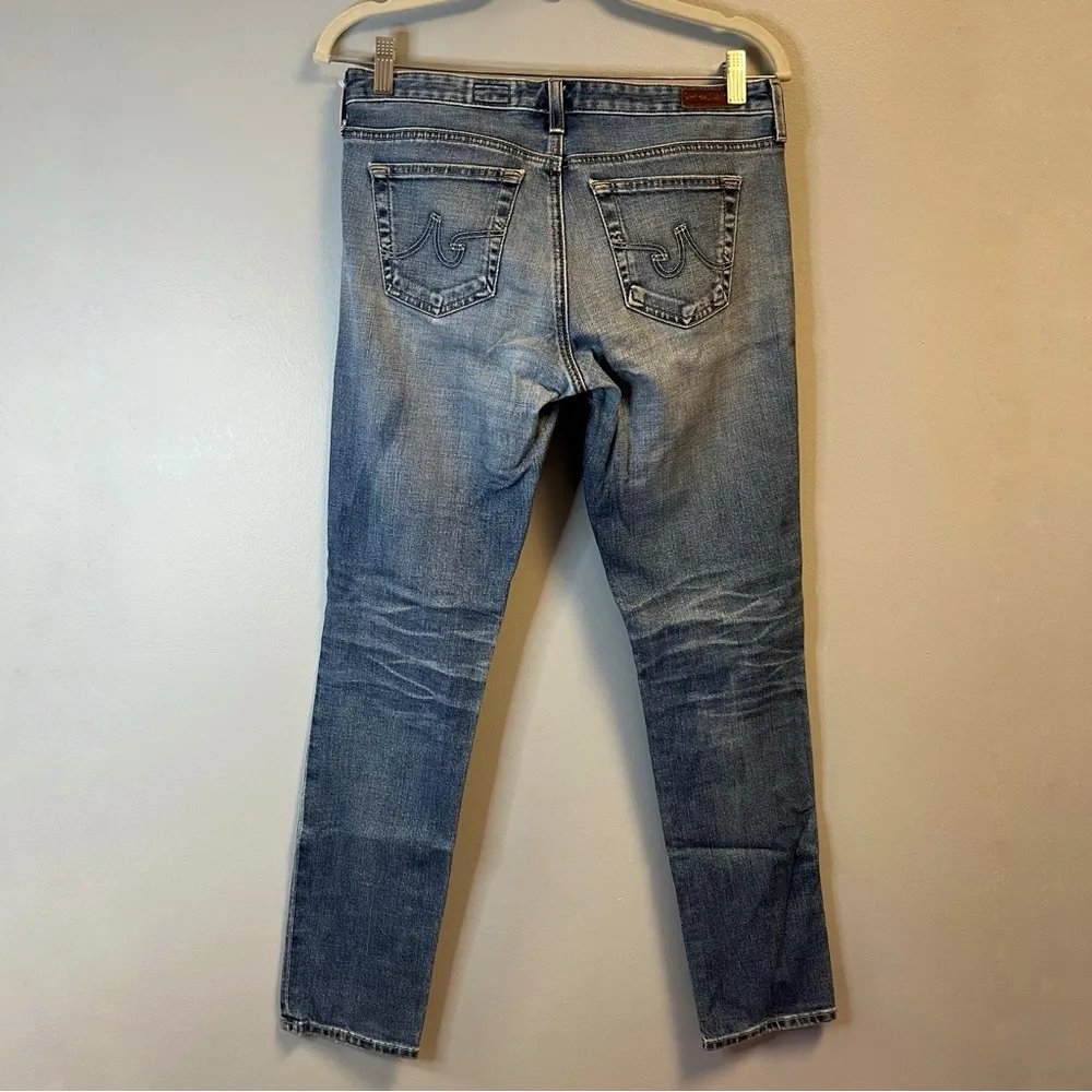 AG Adriano Goldschmied Jeans The Stilt Cigarette Leg Medium Wash w/ Fading 28R - Image 5