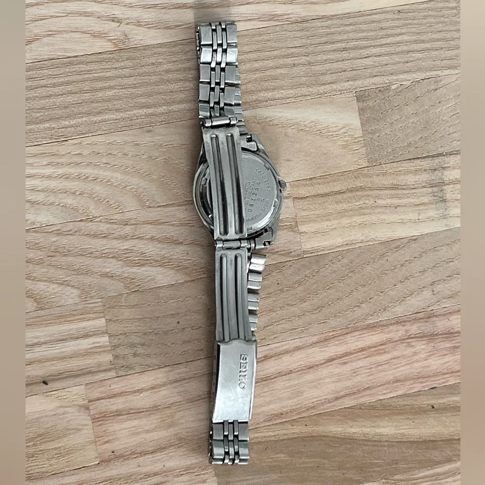 Seiko Ladies Watch Vintage Stainless Bracelet White Dial Date Window - Image 7