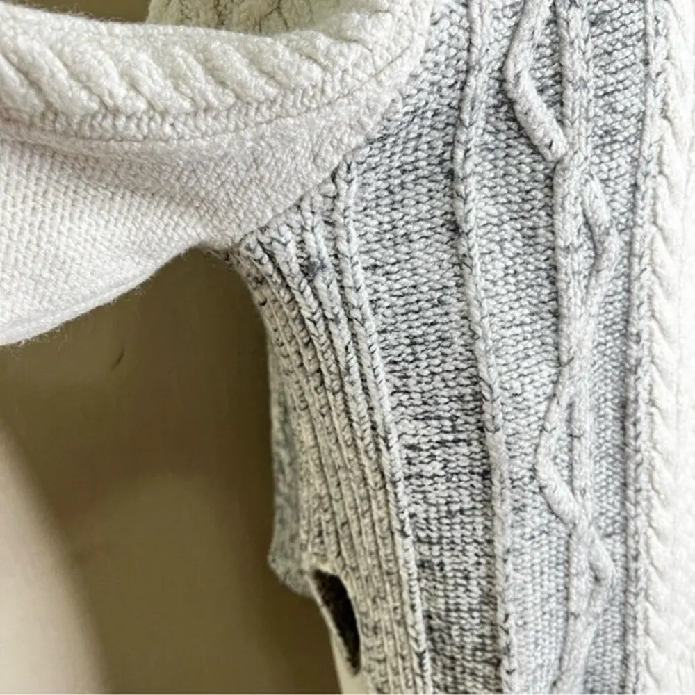 Derek Lam 10 Crosby Cable Knit Sweater Grey - Image 8