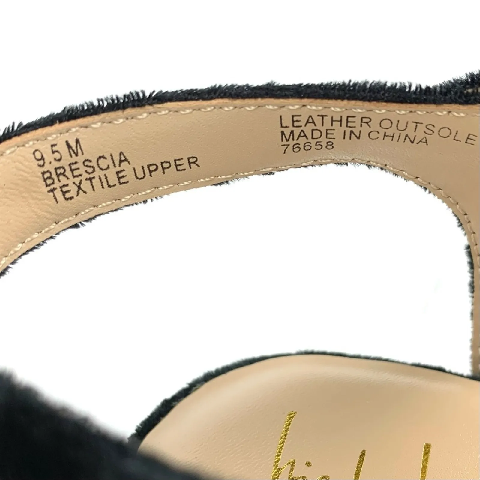 Nicole Miller Atelier Brescia Black Velvet Ankle Strap Heels Size 9.5 - Image 6