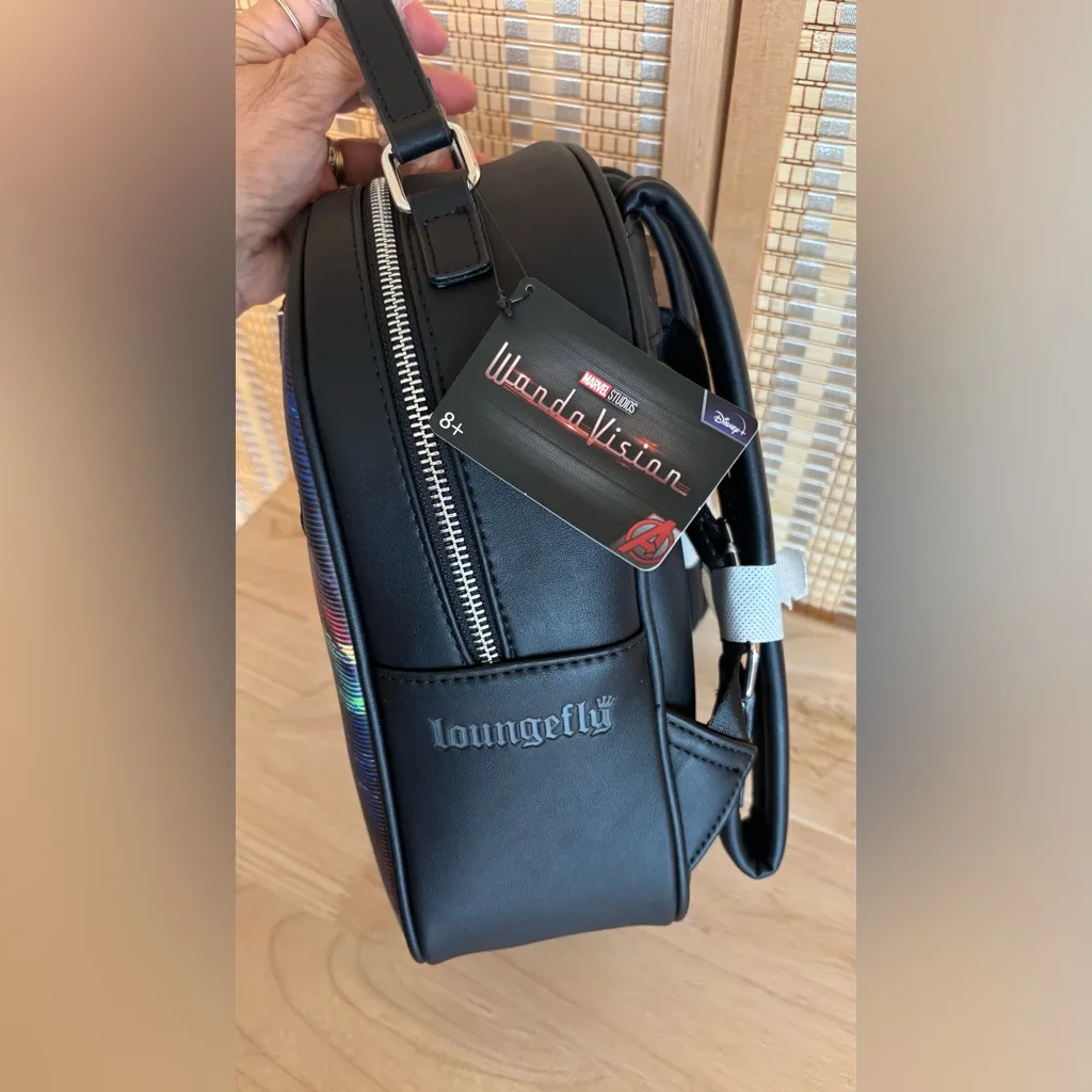 NWT Loungefly Disney Marvel Studios WandaVision Chibi Static scene backpack bag - Image 6