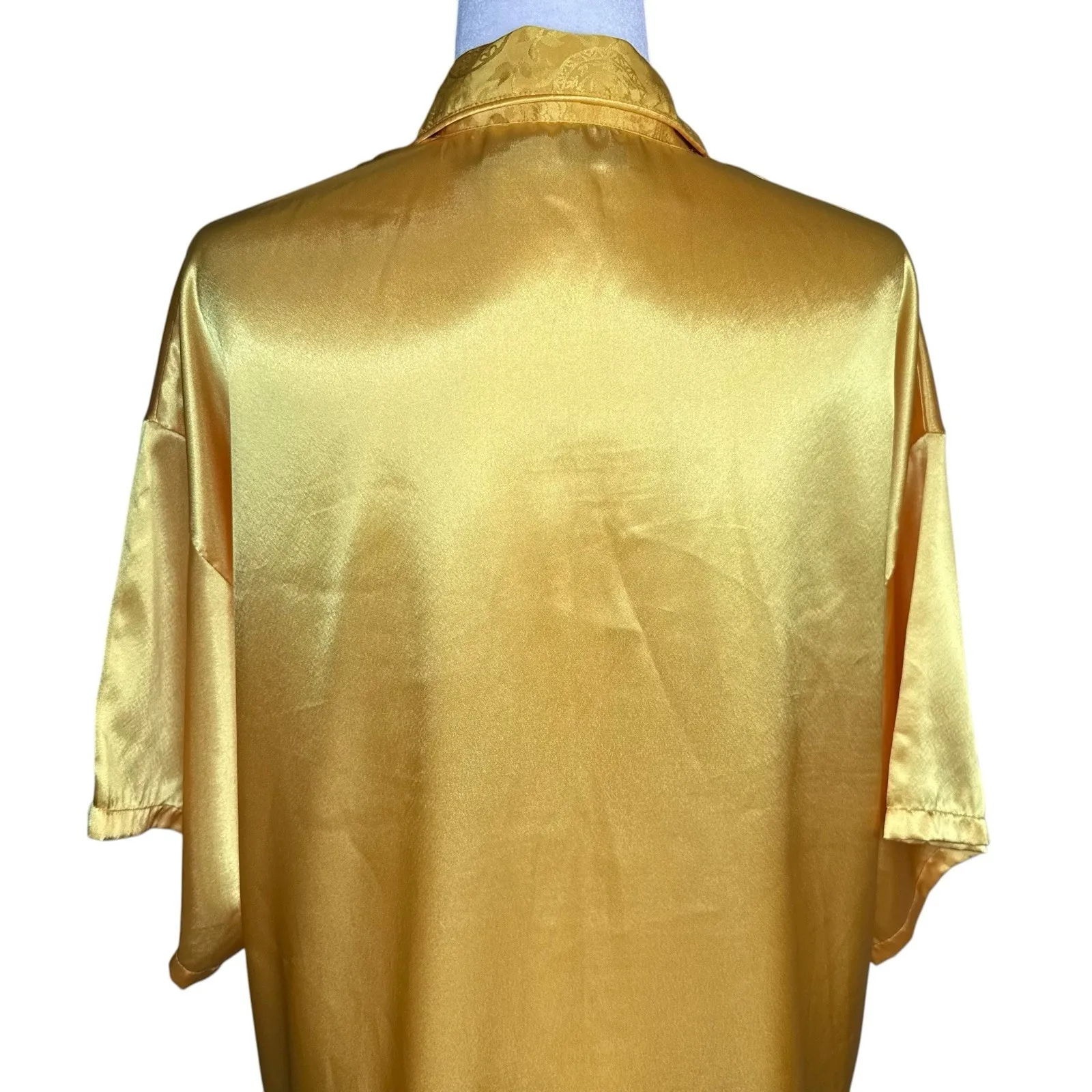 Vintage‎ 90s Gold Label Victorias Secret Night Shirt Dress M/L Satin Oversized - Image 5