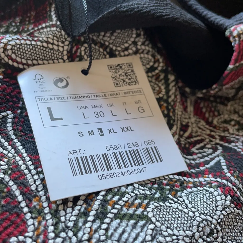 NWT ZARA Tweed Plaid Embroidered Sheath Dress - Image 8