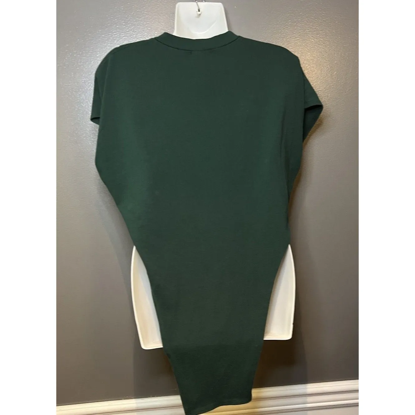 Free Ride Women’s Size M/L Classic Car Poncho Long Tail Graphic Tee Shirt Green Size L - Image 4