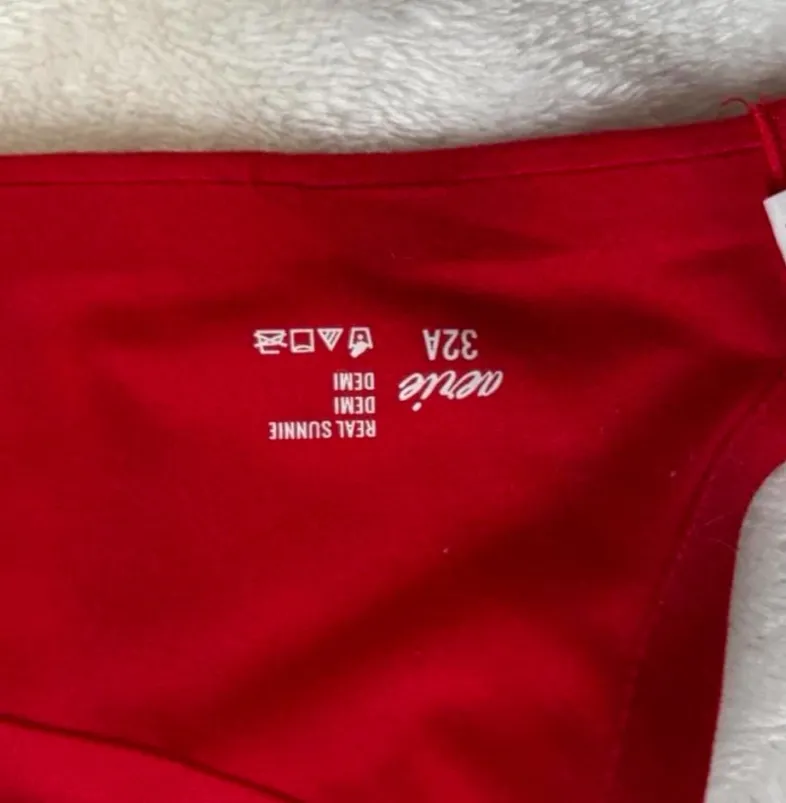 Red Push-Up Aerie Bra Lace - Image 2