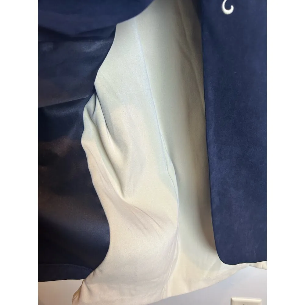 Sheri Martin Vintage Dress Navy White Retro Cottage Cottage Core Size 12 - Image 4