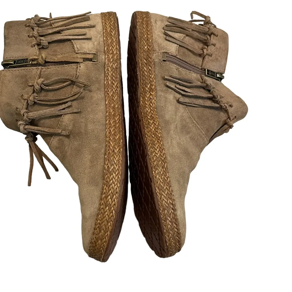 UGG Shenandoah Fringe Suede Ankle Boot, Sugar Pine Chest - Image 11